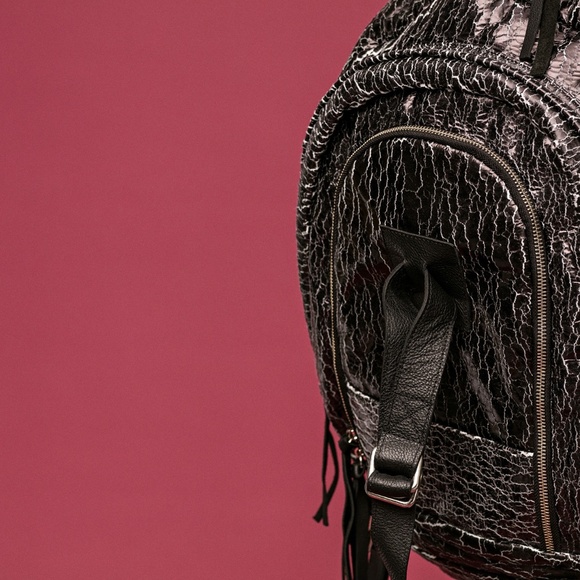 BACKPACK WITH LEATHER STRAPS - Picture 4 of 8